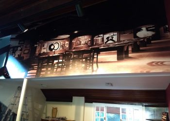 ADESIVAÇÃO DE PAREDE | Tema: Pub Inglês.