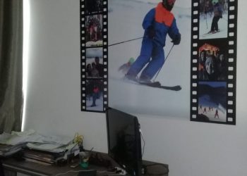 Adesivação de parede e geladeira