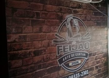 ADESIVAÇÃO DE PAREDE – CLIENTE BARBEARIA DO FEIJÃO